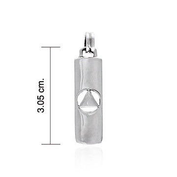 AA Recovery Silver Pendant TPD3935 - Jewelry